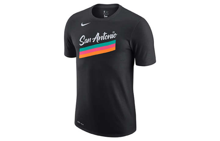 Nike Nike Dri Fit T Shirts Men's Black Crew Neck Moderate Straight Fit