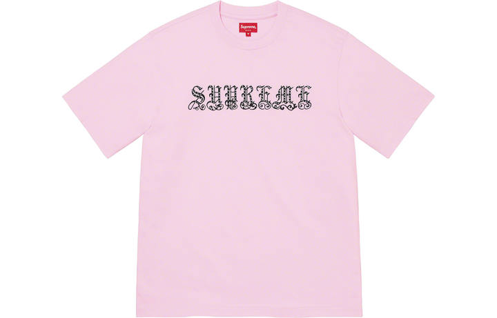 Supreme Supreme Old English Rhinestone S/S Top