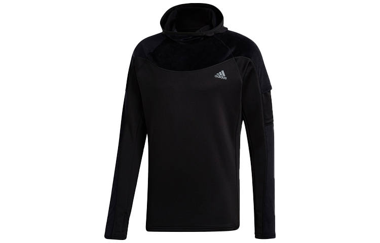 Adidas Adidas Sweatshirts Men's Black Hooded Moderate Regular