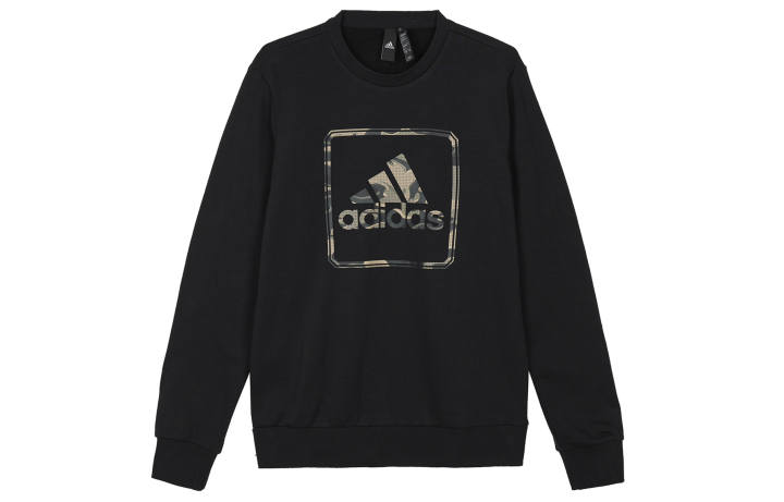 Adidas Adidas Sweatshirts Men's Black Crew Neck Moderate Regular