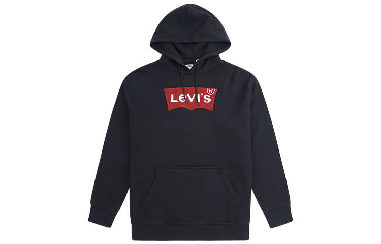 Levis Levis Sweatshirts Men's Black Hooded Moderate Regular