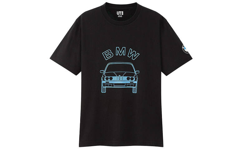 UNIQLO Print Straight Fit T Shirt Unisex Black