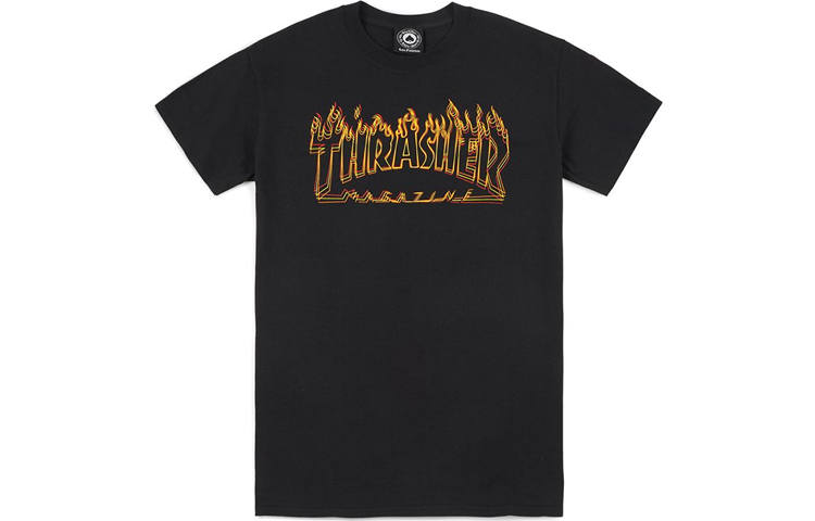Thrasher Thrasher T Shirt US Version Unisex Black