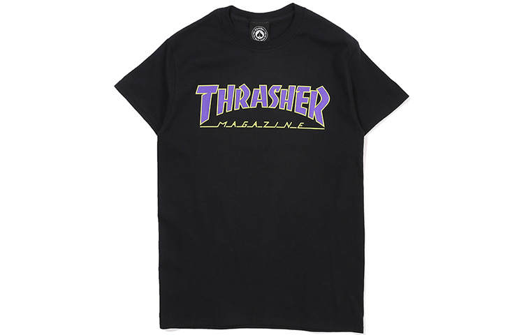 Thrasher Thrasher T Shirt US Version Unisex Black Gift Recommendation