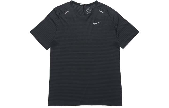 Nike Nike T Shirts Men's Black Crew Neck Moderate Straight Fit