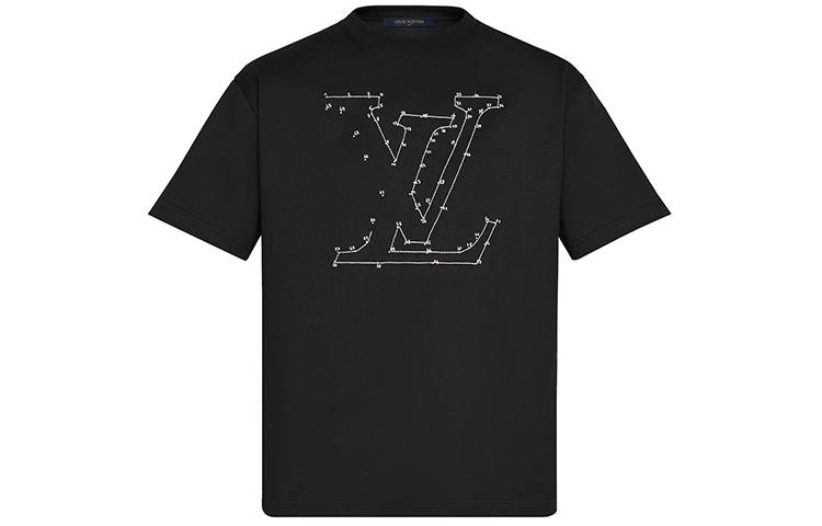 LOUIS VUITTON New Quarterly Products Of LV T Shirts Men's Crew Neck Moderate Straight Fit