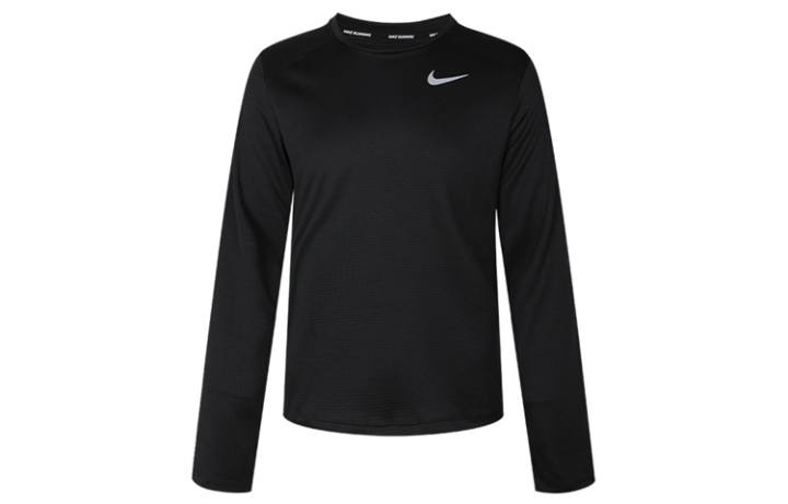 Nike Nike T Shirts Men's Black Crew Neck Moderate Straight Fit