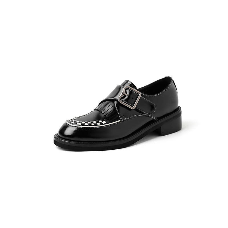 HONGYANGLIN Nubuck Loafers Women's Black