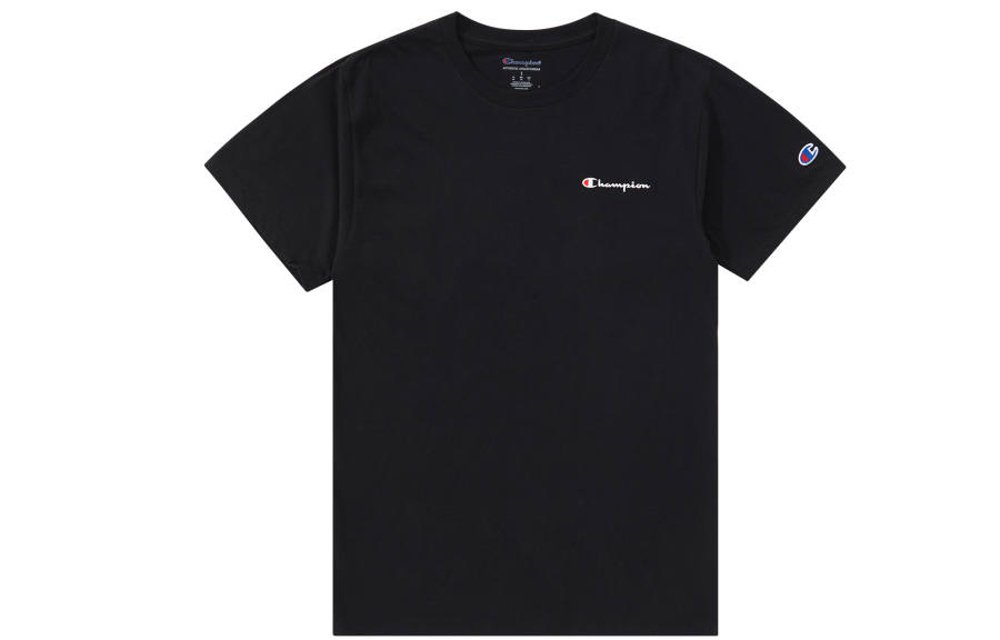 Champion T Shirt US Version Unisex Black