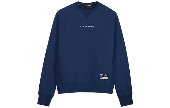 Jordan Jordan X Fragment Design Sweatshirts Unisex Blue Crew Neck Moderate Regular