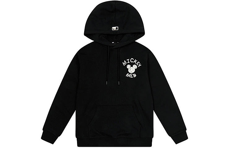 MLB X Disney MLB X Disney Sweatshirts Unisex Black Hooded Moderate Regular