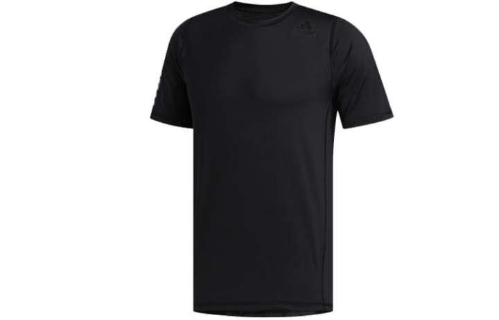 Adidas Adidas T Shirts Men's Black Crew Neck Moderate Straight Fit