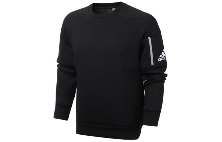 Adidas Adidas Sweatshirts Men's Black Crew Neck Moderate Regular