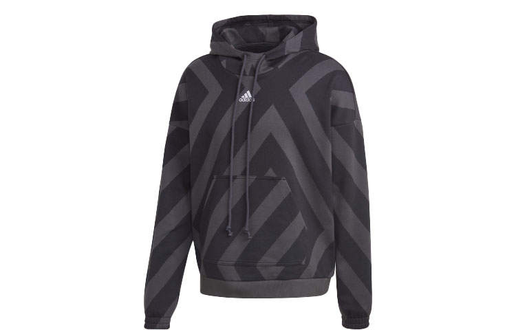Adidas Adidas Sweatshirts Men's Black Hooded Moderate Regular