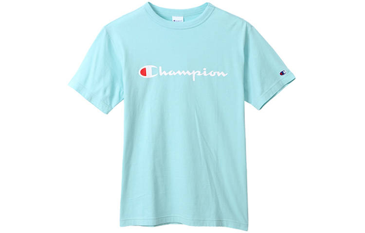 Champion T Shirt Japan Version Unisex Lake Blue