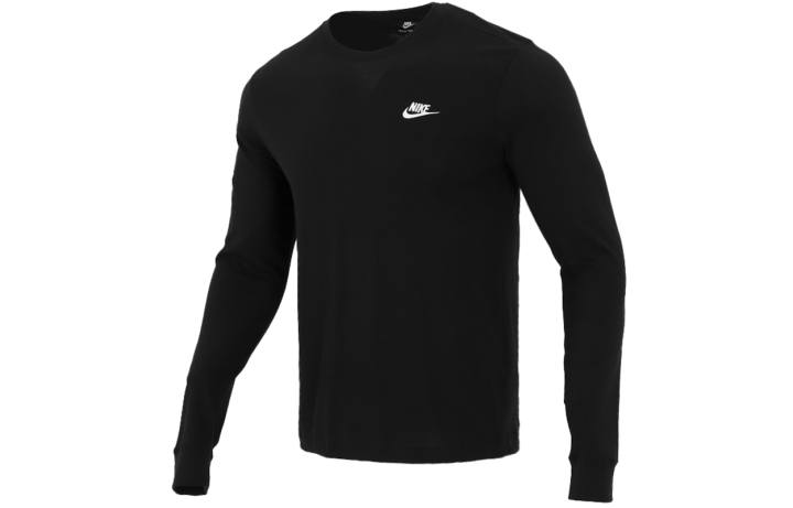 Nike Nike T Shirts Men's Black Crew Neck Moderate Straight Fit