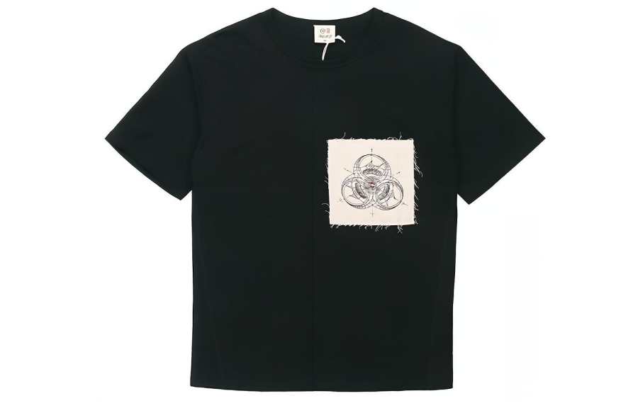 CLOT X Fragment Design CLOT X Fragment Design X INNERSE T Shirts Unisex Crew Neck Moderate Straight Fit
