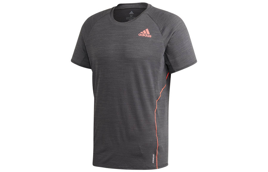 Adidas Adidas T Shirts Men's Gray Crew Neck Moderate Straight Fit