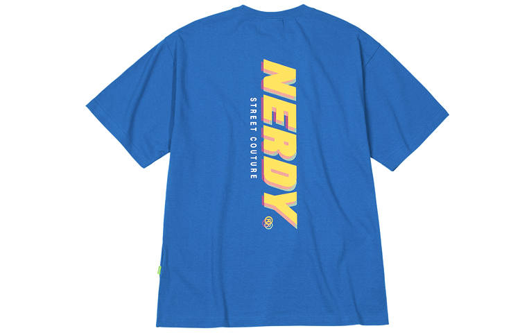 Nerdy Nerdy T Shirts Unisex Blue Crew Neck Moderate