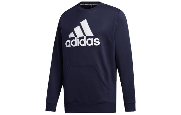 Adidas Adidas Sweatshirts Men's Navy Blue Crew Neck Moderate Regular