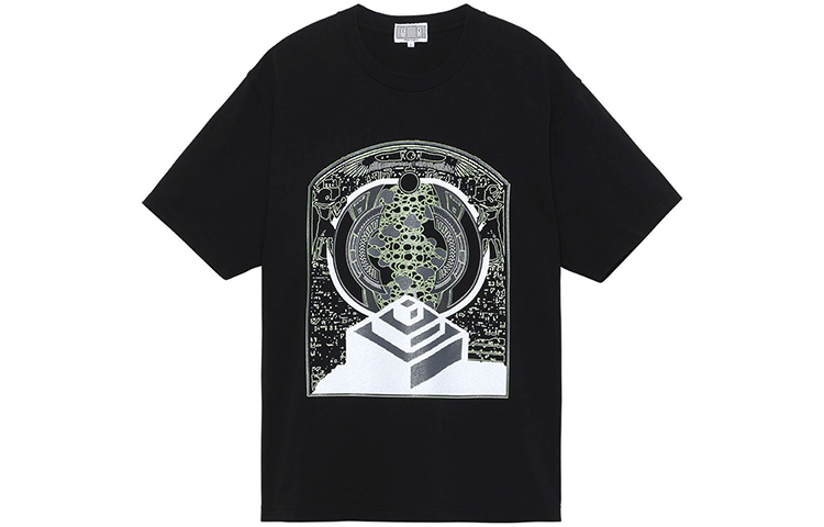 Cav Empt T Shirts Men's Black Crew Neck Moderate Straight Fit