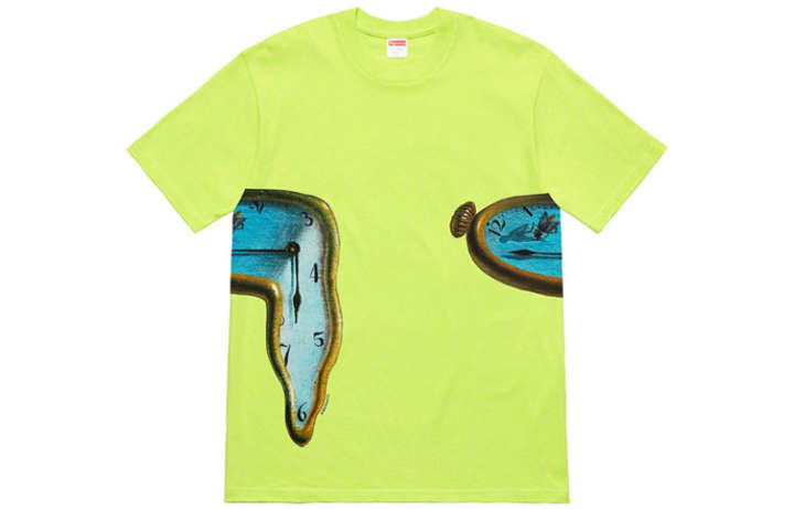 Supreme Supreme SS19 The Persistence Of Memory Tee NeonGreen T Shirt Unisex