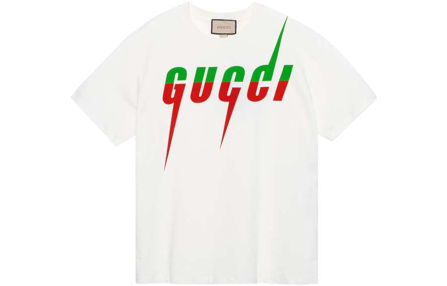 GUCCI Men's Cotton Blade T-shirt White