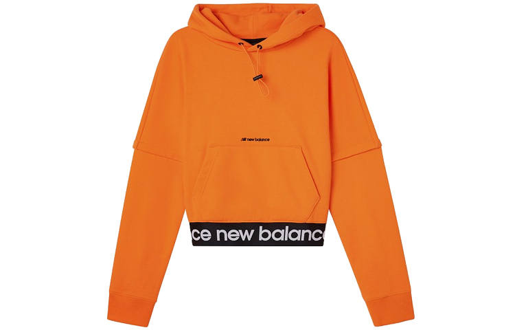 New Balance New Balance Sweatshirts Women's Orange Hooded Moderate Regular