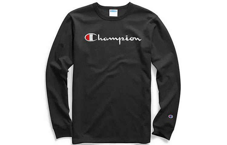 Champion Champion T Shirt US Version Unisex Black