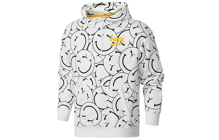 PUMA PUMA Sweatshirts Men's White Hooded Moderate Regular
