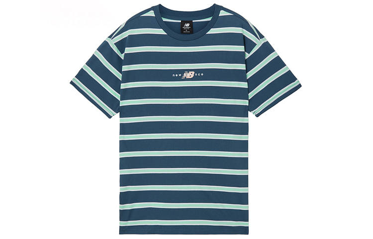 New Balance New Balance Drop Shoulder Sleeve T Shirt Men's Blue Green