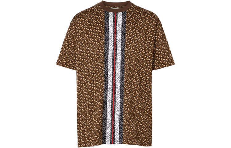 Burberry T Shirt Men's Saddles Brown