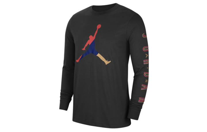 Jordan Jordan Set in Sleeve T Shirt Men's Black