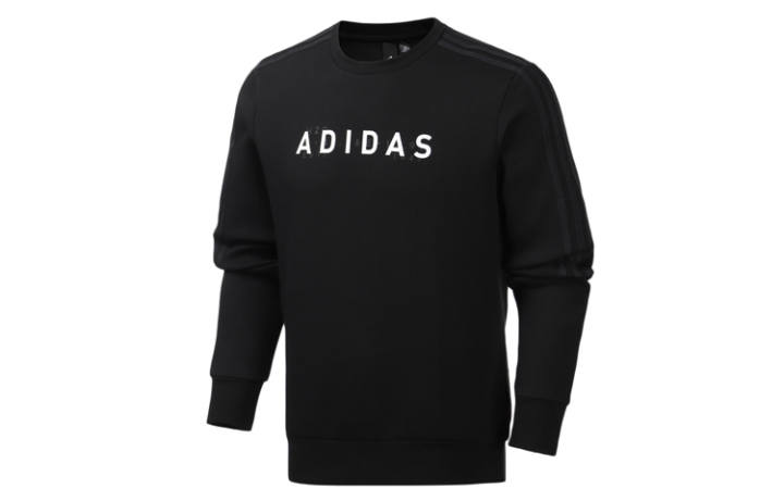 Adidas Adidas Sweatshirts Men's Black Crew Neck Moderate Regular