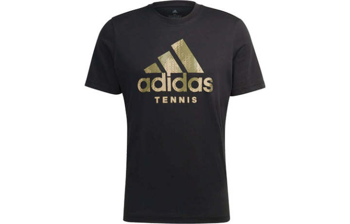 Adidas Adidas T Shirts Men's Black Crew Neck Moderate Straight Fit