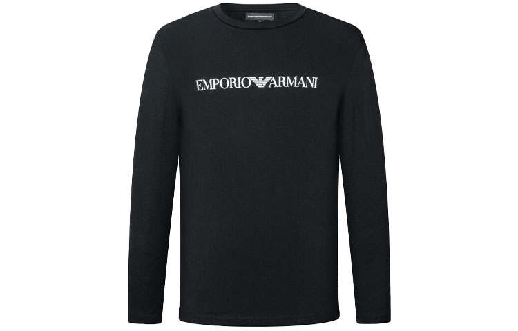 EMPORIO ARMANI Logo Printed Crewneck T Shirt