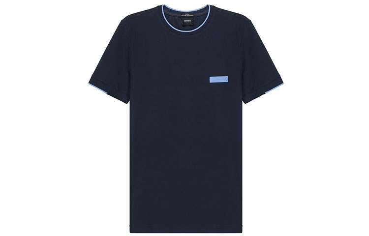 HUGO BOSS Short Sleeved T Shirts Men's Marine Blue