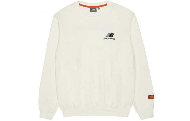 New Balance New Balance Sweatshirts Unisex Ecru Crew Neck Moderate Regular