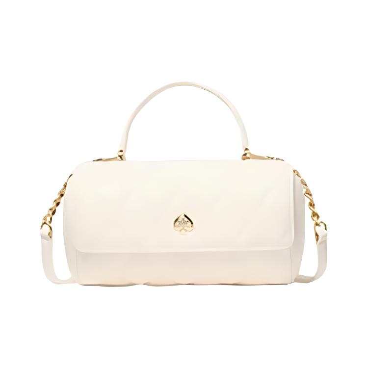 Kate Spade Cow Leather One Shoulder Handbag Medium Women's White