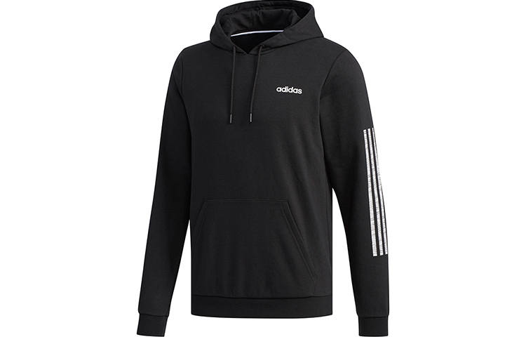 Adidas Neo Sweatshirts Men's Black Hooded Moderate Regular