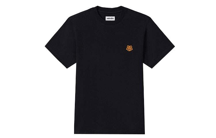 KENZO T Shirts Men's Black Crew Neck Moderate