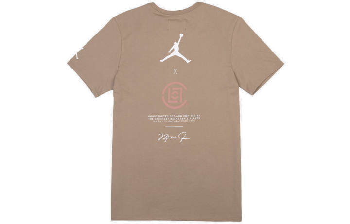 Jordan Jordan Clot X Air Jordan T Shirt US Version Men's Khaki
