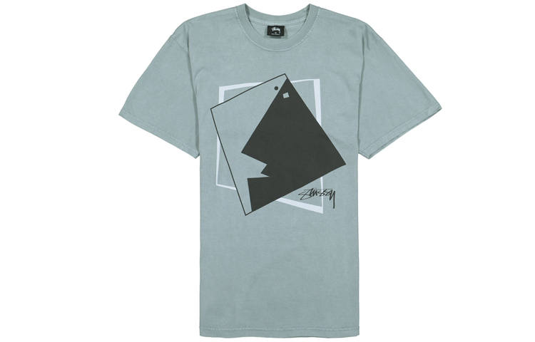 Stussy T Shirts Men's Crew Neck Moderate Straight Fit