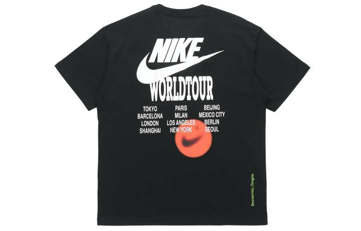 Nike Nike T Shirts Men's Black Crew Neck Moderate