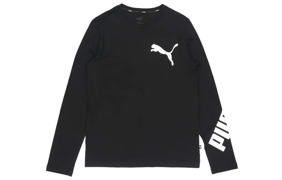 PUMA PUMA Sweatshirts Men's Black Crew Neck Thin Regular
