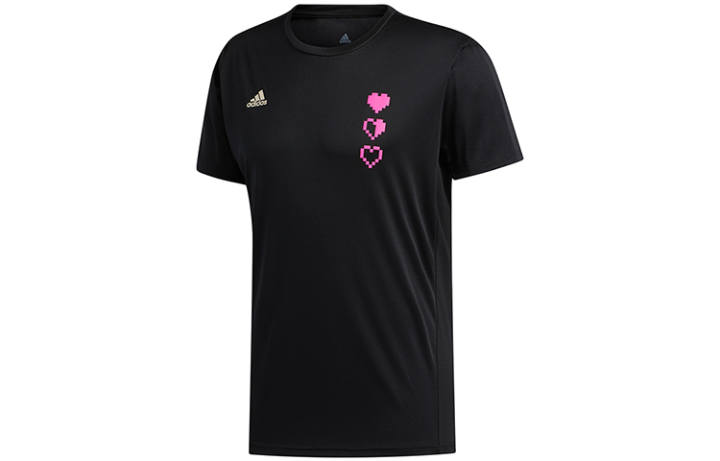 Adidas Adidas T Shirts Men's Black Crew Neck Moderate Straight Fit