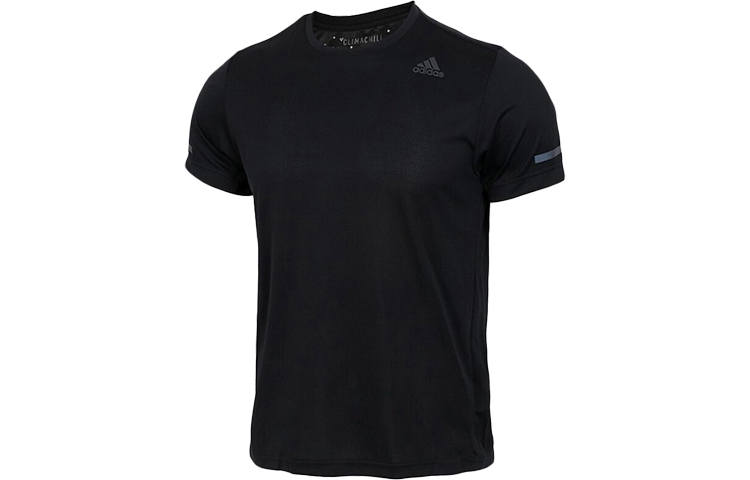Adidas Adidas T Shirts Men's Black Crew Neck Moderate Straight Fit