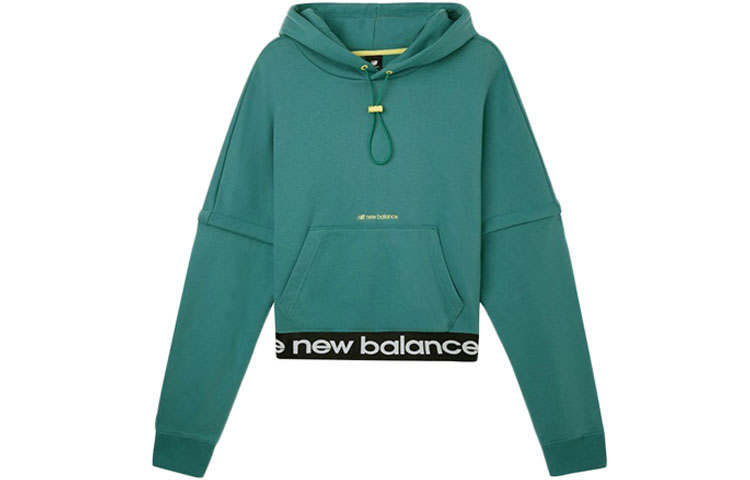 New Balance New Balance Sweatshirts Unisex Green Hooded Moderate Regular