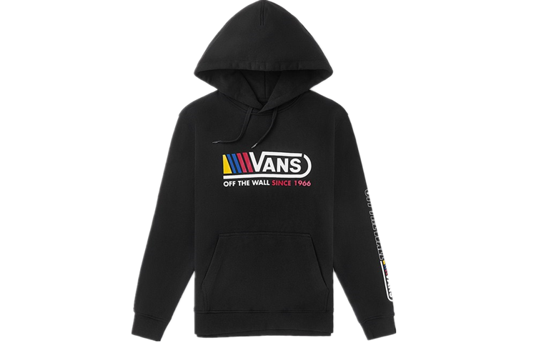 Vans Sweatshirts Unisex Black Hooded Moderate Regular
