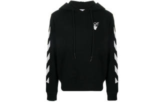 OFF-WHITE OFF WHITE Diagonal Stripes Hoodie